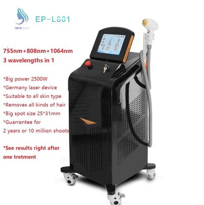 755nm Alexandrite Laser Hair Removal Machine Big Power 2000W