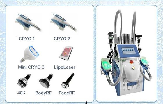 Non-Invasive Cryolipolysis Fat Freezing Body Slimming Machine 7 In 1 Cryotherapy Cavitation Rf Laser Lipo Weight Loss Machine For Sale