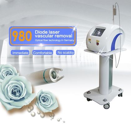 Portable 980nm diode laser vascular therapy machine / red blood vessels spider vein removal 980 nm