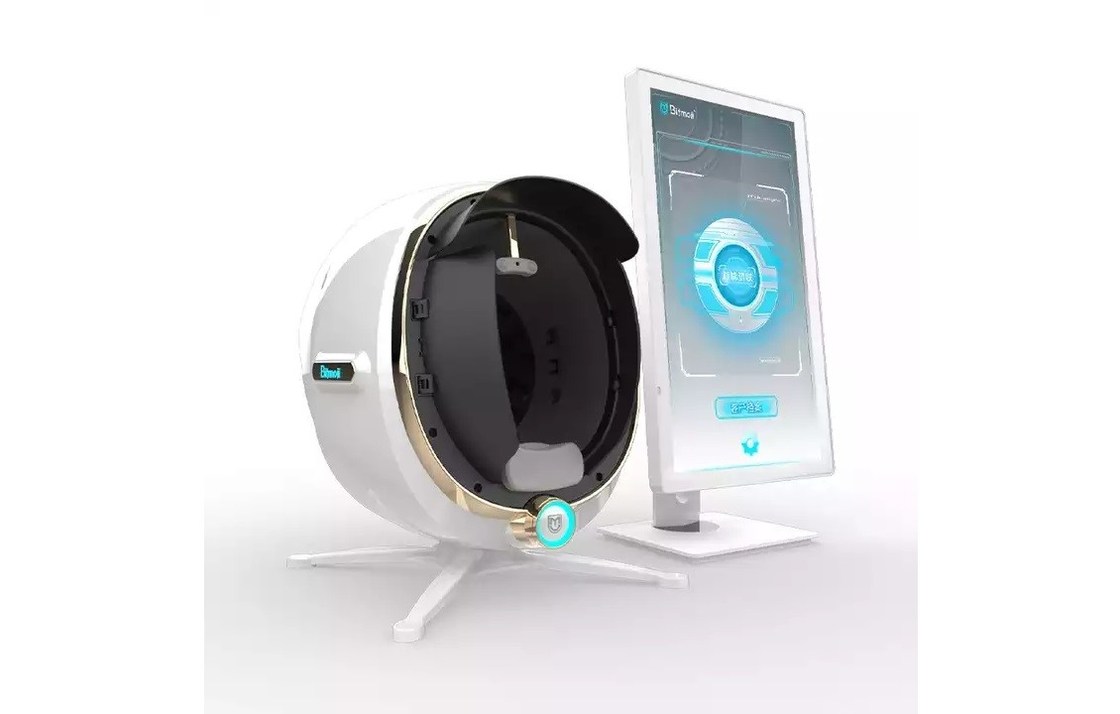 Emoji AI Skin Scanner 8D Facial Analzer 3D Magic Mirror For Comprehensive Skin Health Detection Skin Analysis