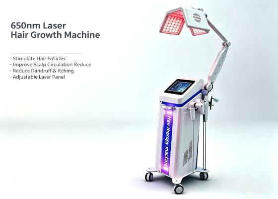 Salão de beleza profissional usar LLLT máquina de crescimento do cabelo a laser com microcurretn BIO alta frequência pente dispositivo de cuidados com o couro cabeludo detecção de cabelo