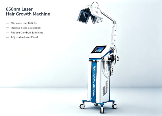Máquina de beleza laser não invasiva para o crescimento do cabelo Recuperação do couro cabeludo Melhoria da circulação sanguínea e alívio de problemas de coceira e caspa